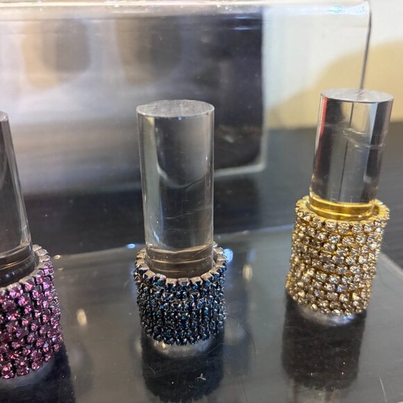 New STRETCH CZ ELASTIC TOE RINGS STAND DISPLAY LOT WHOLESALE BLUE PINK RED GREEN - Picture 6 of 9